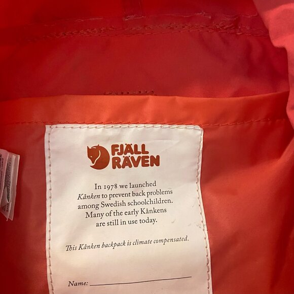 Fjällräven Kånken Mini Backpack – Pink, Compact, Stylish, and Durable - Picture 4 of 6